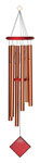 DCB37 Earth Wind Chime, Aluminum/Wood, Bronze