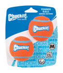 057402 Dog Toy, M, Tennis Ball, Rubber, Blue/Orange