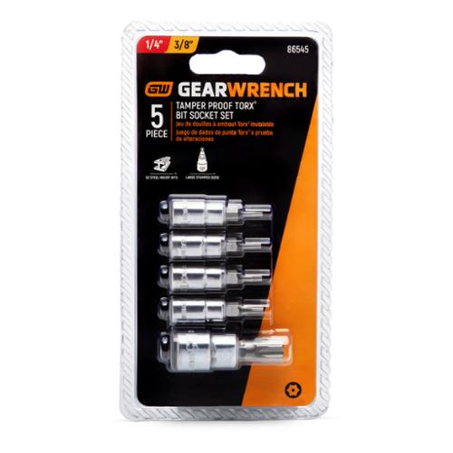 86545 Bit Socket Set, 5-Piece, Specifications: Tamper-Proof