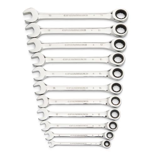 88687 Ratcheting Wrench Set, 11-Piece, Specifications: Metric Measurement