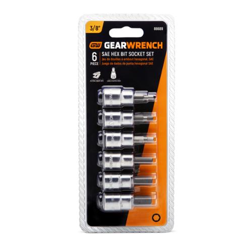 88689 Bit Socket Set, 6-Piece, Specifications: SAE Measurement