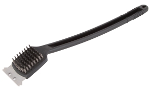 Grill Brush, 2-1/8 in L Brush, 2 in W Brush, Stainless Steel Bristle, Stainless Steel Bristle