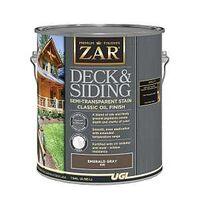 68613 Deck and Siding Semi-Transparent Stain, Emerald Gray, Liquid, 1 gal