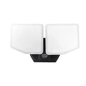 CL-SLD3000AC-2HCC-BLK 2-Head Dusk to Dawn Flood Light, 120 V, 24 W, LED Lamp, Daylight/Warm White, 3000 Lumens