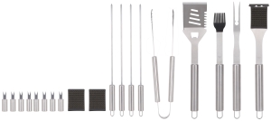 BBQ Grill Set, Steel, Stainless Steel