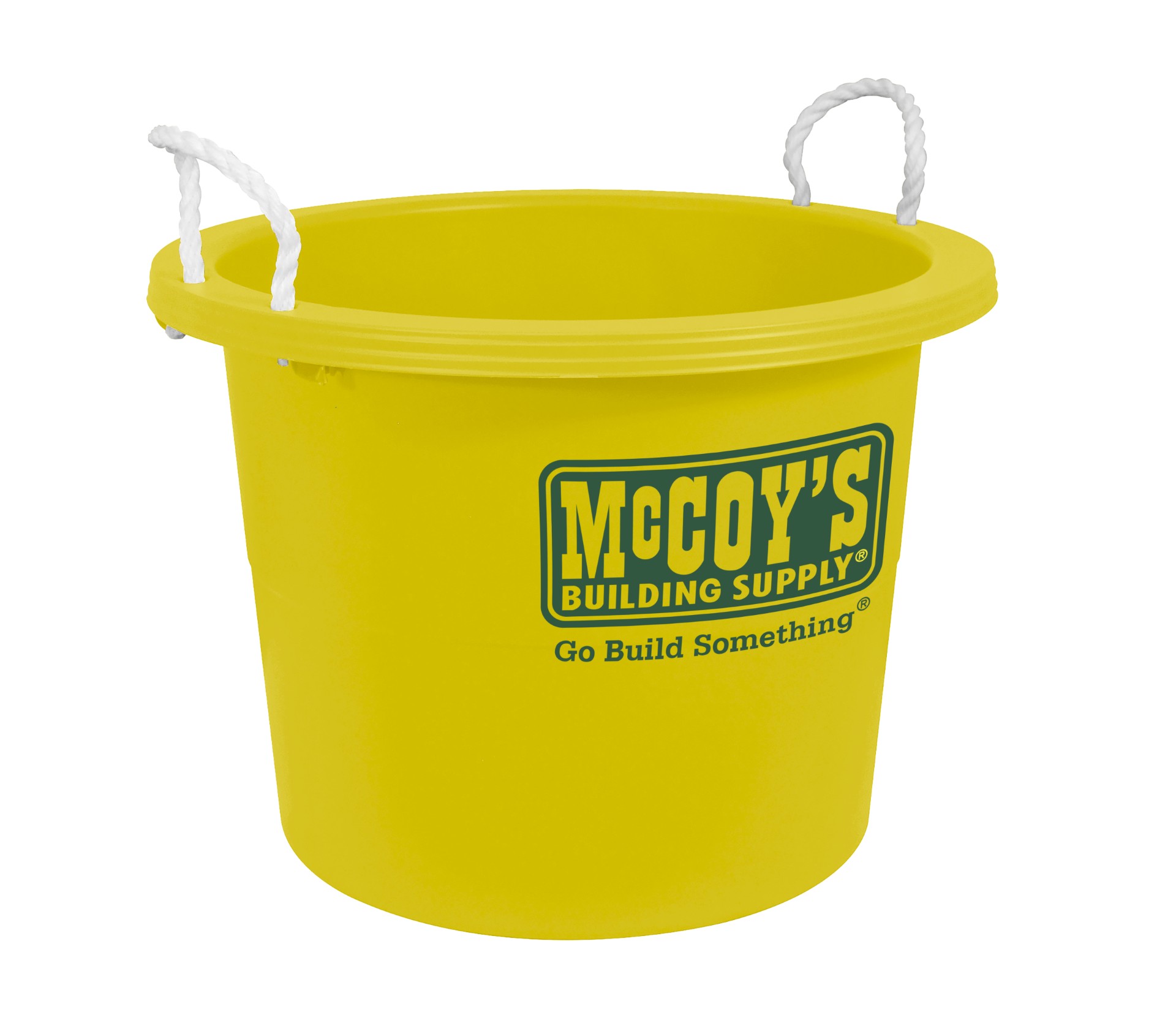 McCoy's 91602-MCCOYS Multi Purpose Tub - McCoys Label, Yellow, Plastic, 17.8 gal