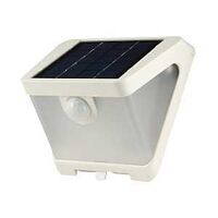 SWL Series SWL0540W Solar Security Wedge Light, 30 W, LED Lamp, Bright White, 500 Lumens, 4000 K Color Temp, Polycarbonate Fixture, White