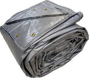 Weathermaster HD3348 Hay Bale Cover, 33 ft L, 48 ft W, 12 mil Thick, Polyethylene, Black/Silver