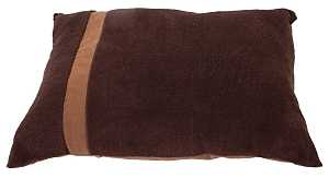 26734/80388 Reversible Plush Pillow Pet Bed, 22 in L, 36 in W, Polyester Fiber Fill, Fabric, Brown/Tan