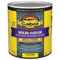140.0000806.005 Solid Stain, Neutral Base, Liquid, Natural Flat, 1 qt, Can