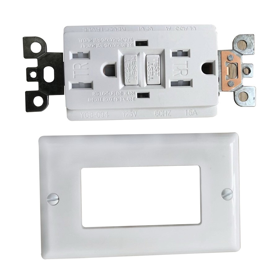 TR15WST GFCI Receptacle/Outlet, 15 A, White