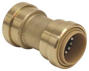 6630-003 Push-On Coupling, 1/2 in, Brass