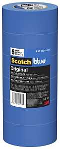 2090-48SC6 Painter's Tape, 5 mil Thick, 60 yd L, 1.88 in W, Crepe Paper Backing, Blue