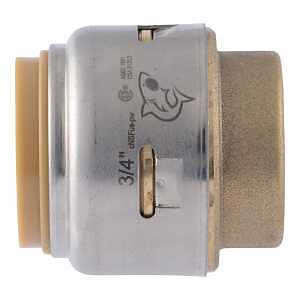 Max Series UR518A End Cap, 3/4 in, Brass, 250 psi Pressure