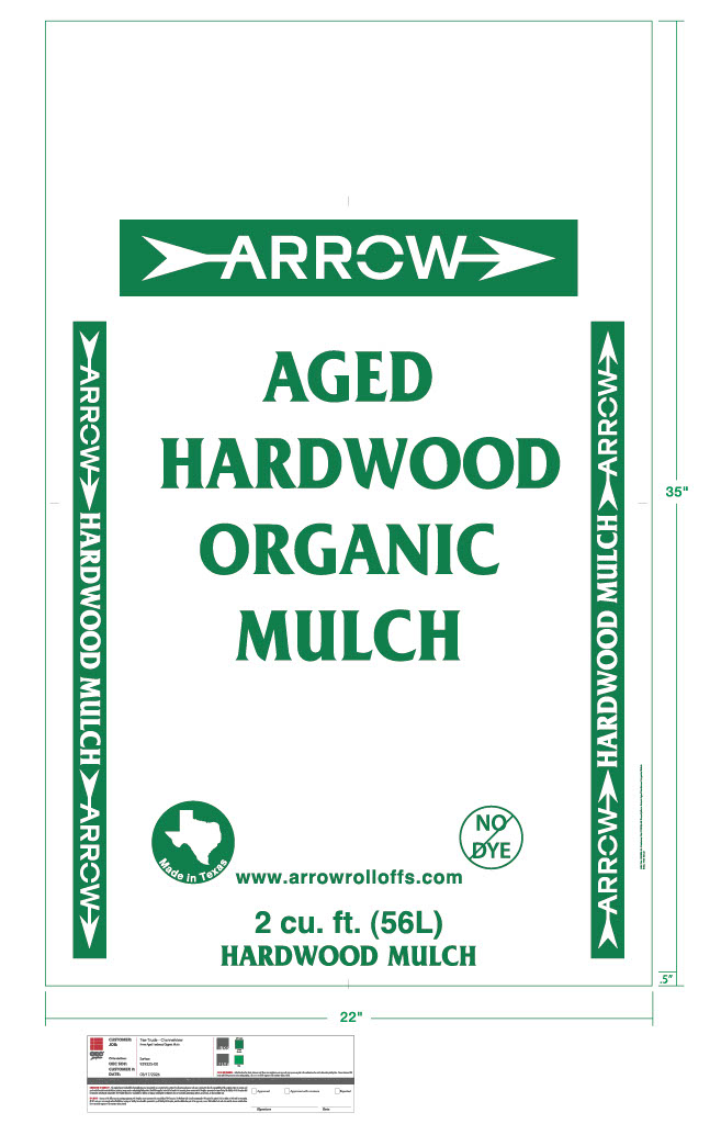 Aged Hardwood Mulch, Organic, 2 cu ft, 35 in X 22 in Bag, Brown
