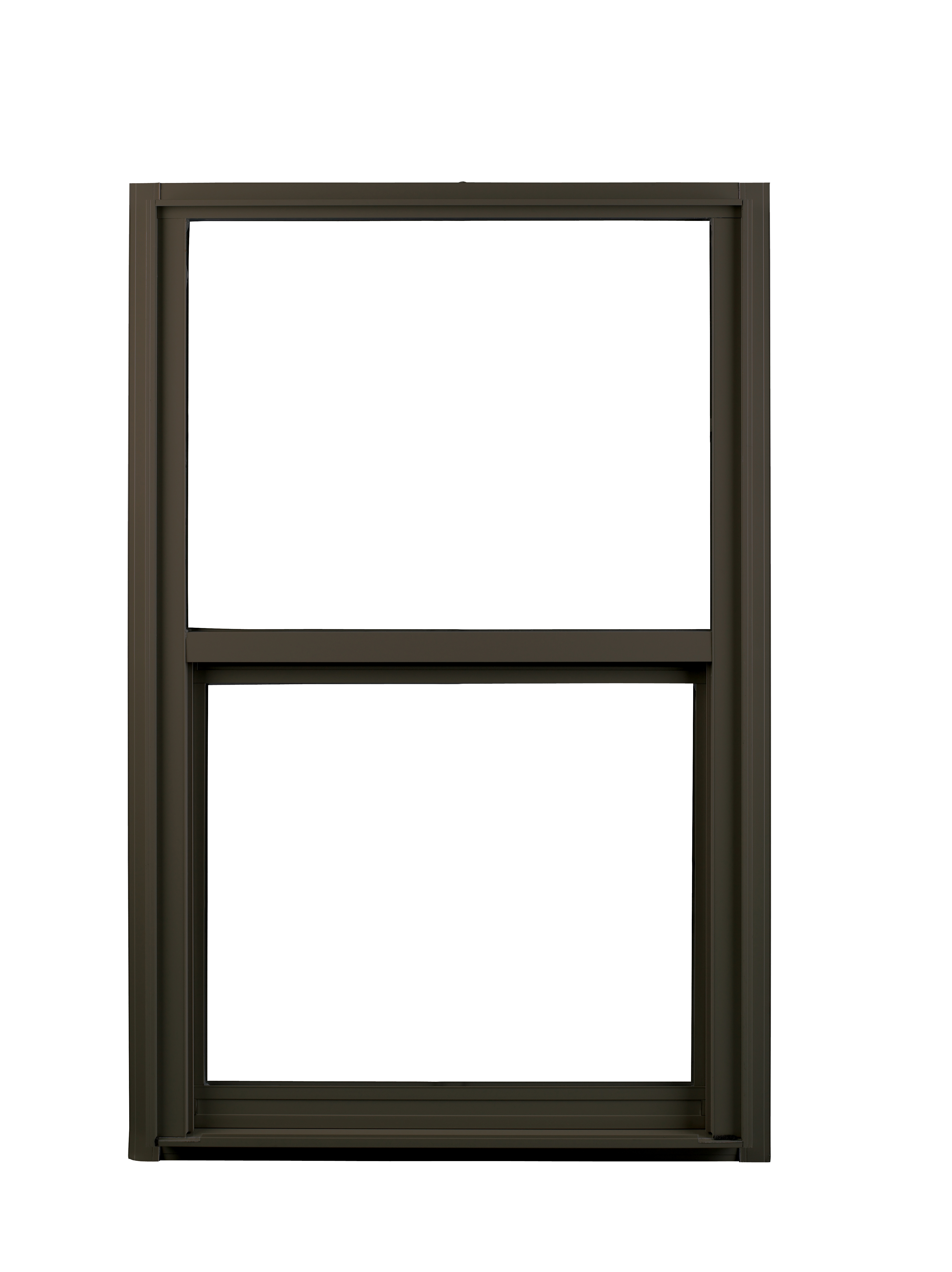 3050 600 Series Insulated Low-E Glass 1/1 Bronze Single-Hung Windows, Aluminum