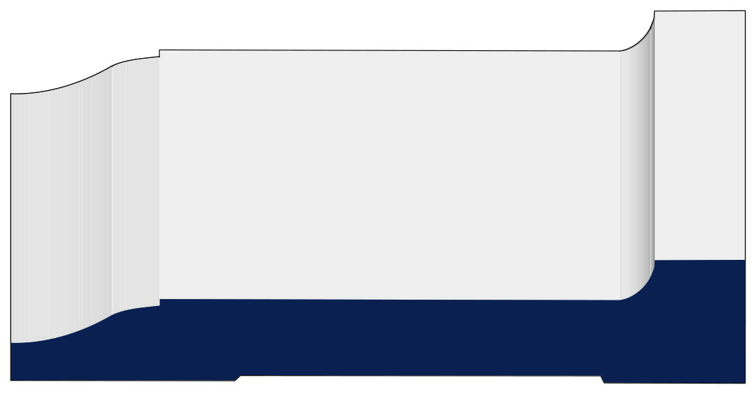 5/8" x 3-1/2" x 8' Primed Fingerjoint Pine C347 Casing