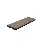 Enhance Naturals CB010612E2G01 Grooved-Edge Decking Board, 12 ft L, 6 in W, 1 in T, Thermoplastic/Wood, Coastal Bluff