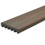 Enhance Naturals CB010616E2S01 Square-Edge Decking Board, 16 ft L, 6 in W, 1 in T, Thermoplastic/Wood, Coastal Bluff