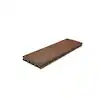 Enhance Naturals CC010616E2G01 Grooved-Edge Decking Board, 16 ft L, 6 in W, 1 in T, Thermoplastic/Wood, Cinnamon Cove