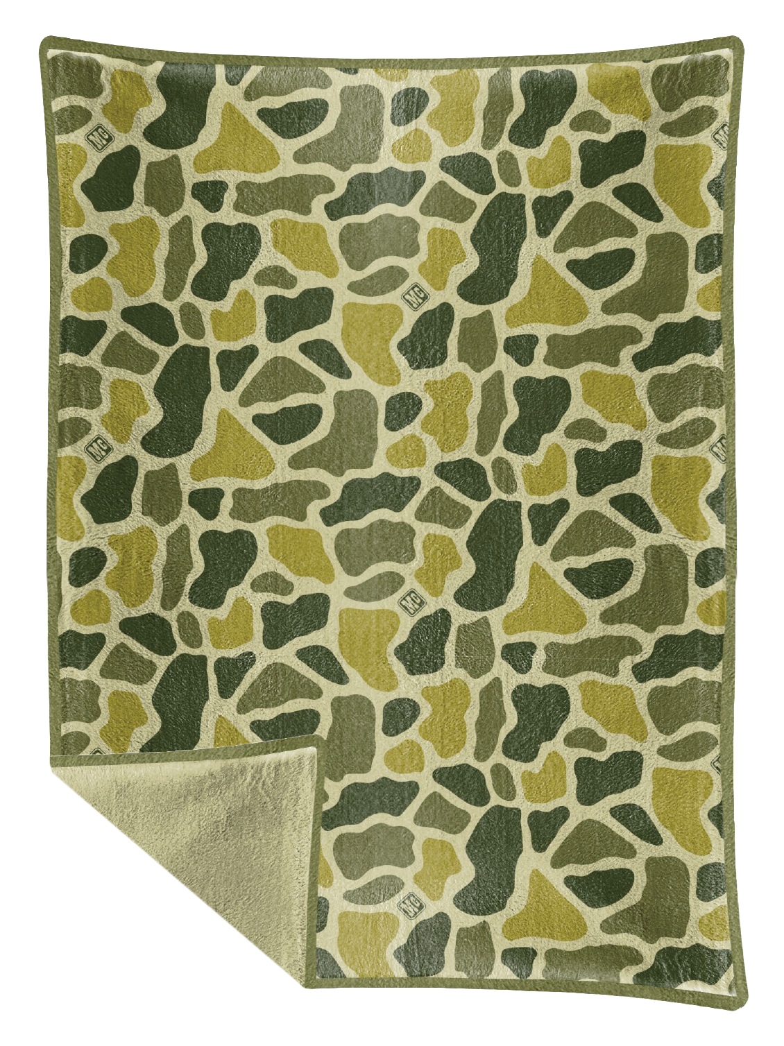McCoy's MGFB5070-MCCVCG Fleece Blanket, Vintage Camo Green