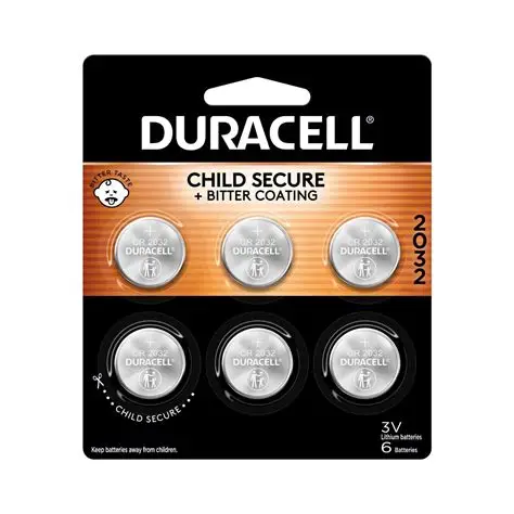 DL2032B6PK Electronic/Thermometer/Watch Battery, 3 V Battery, 2032 Battery, Lithium