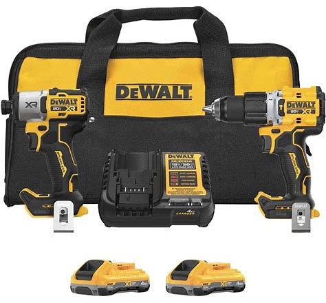 DCK250QQ2 Cordless Combo Kit, Battery Included, 4 Ah, 20 V, Lithium-Ion