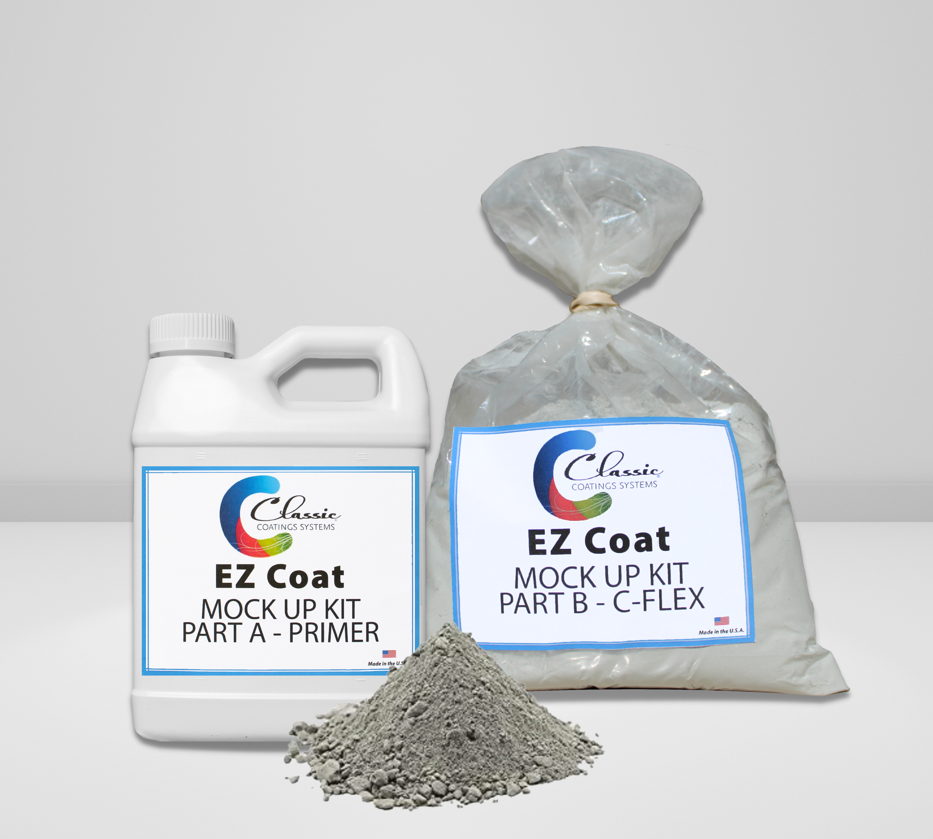 EZ Coat Mock Up Kit Primer & Water Ready To Use Natural Gray