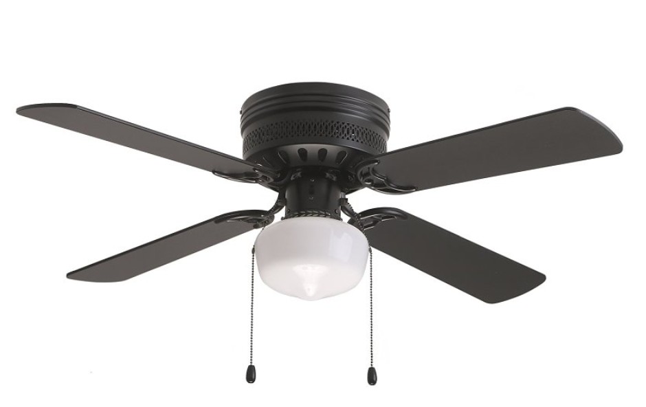 42085-MBK Hugger Ceiling Fan, 42 in Sweep