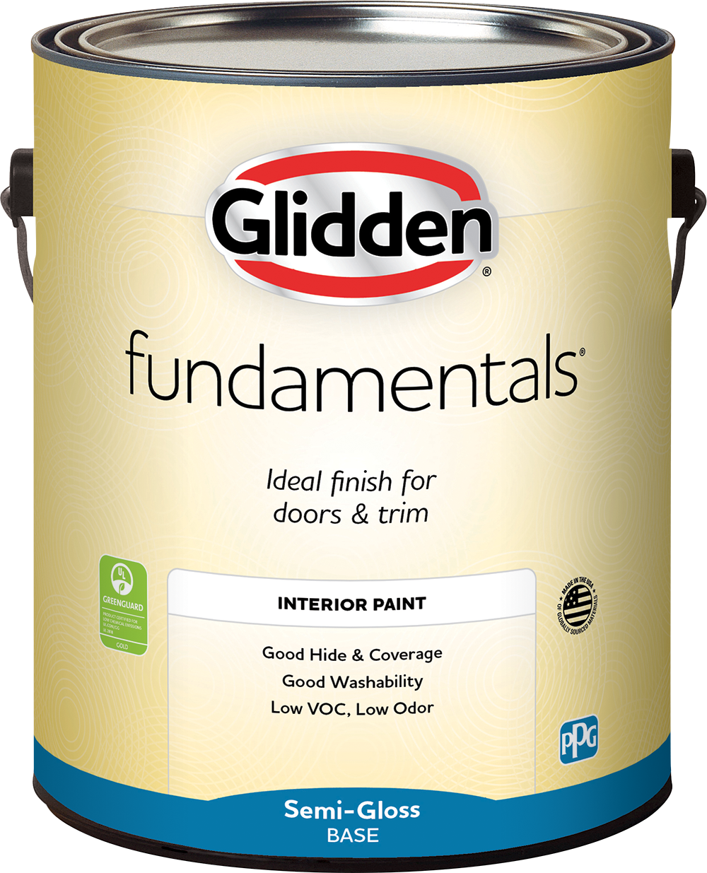 Fundamentals 1 gal. Semi-Gloss Interior Paint, Midtone Base