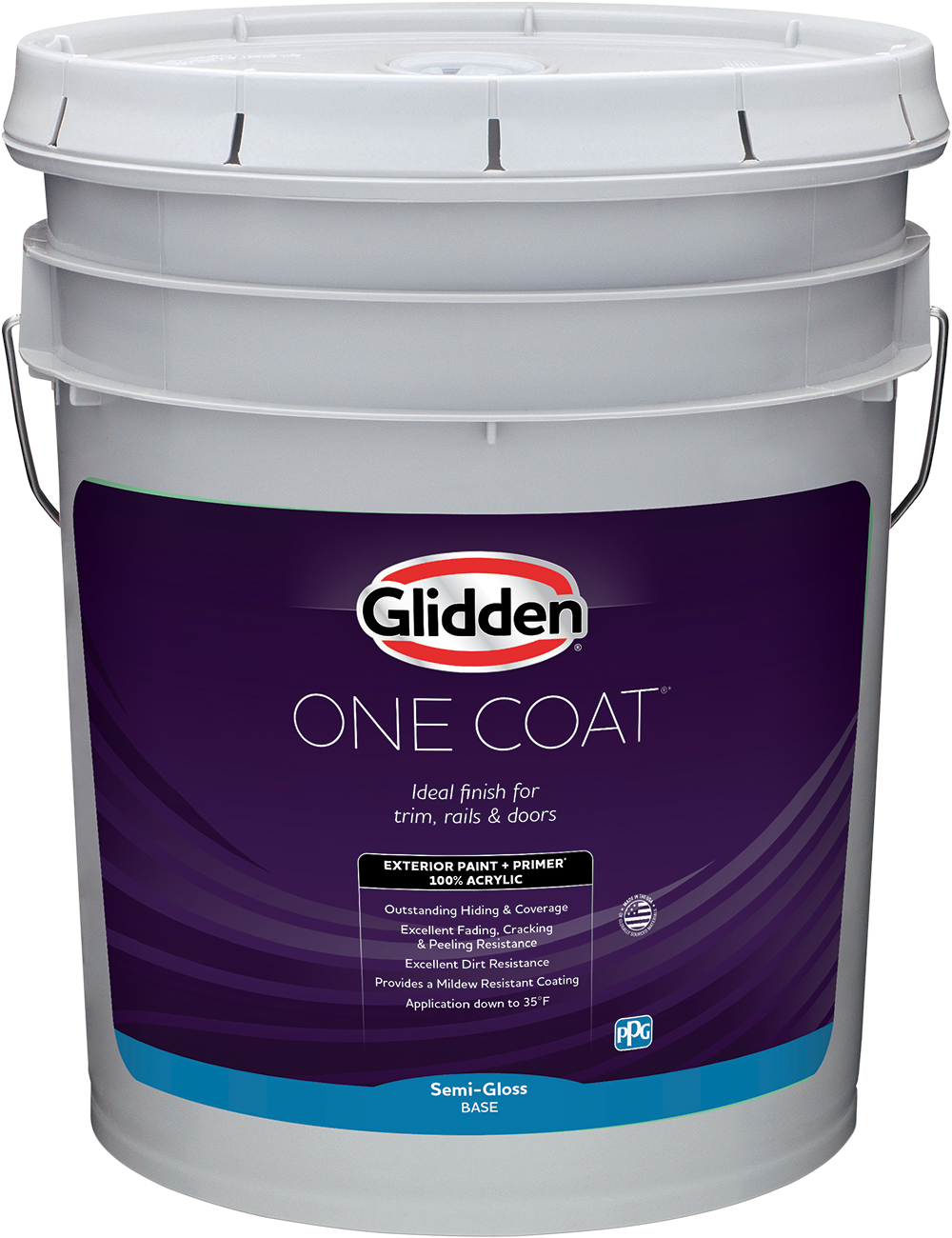 Total 5 gal. Semi-Gloss Exterior Paint, White Base