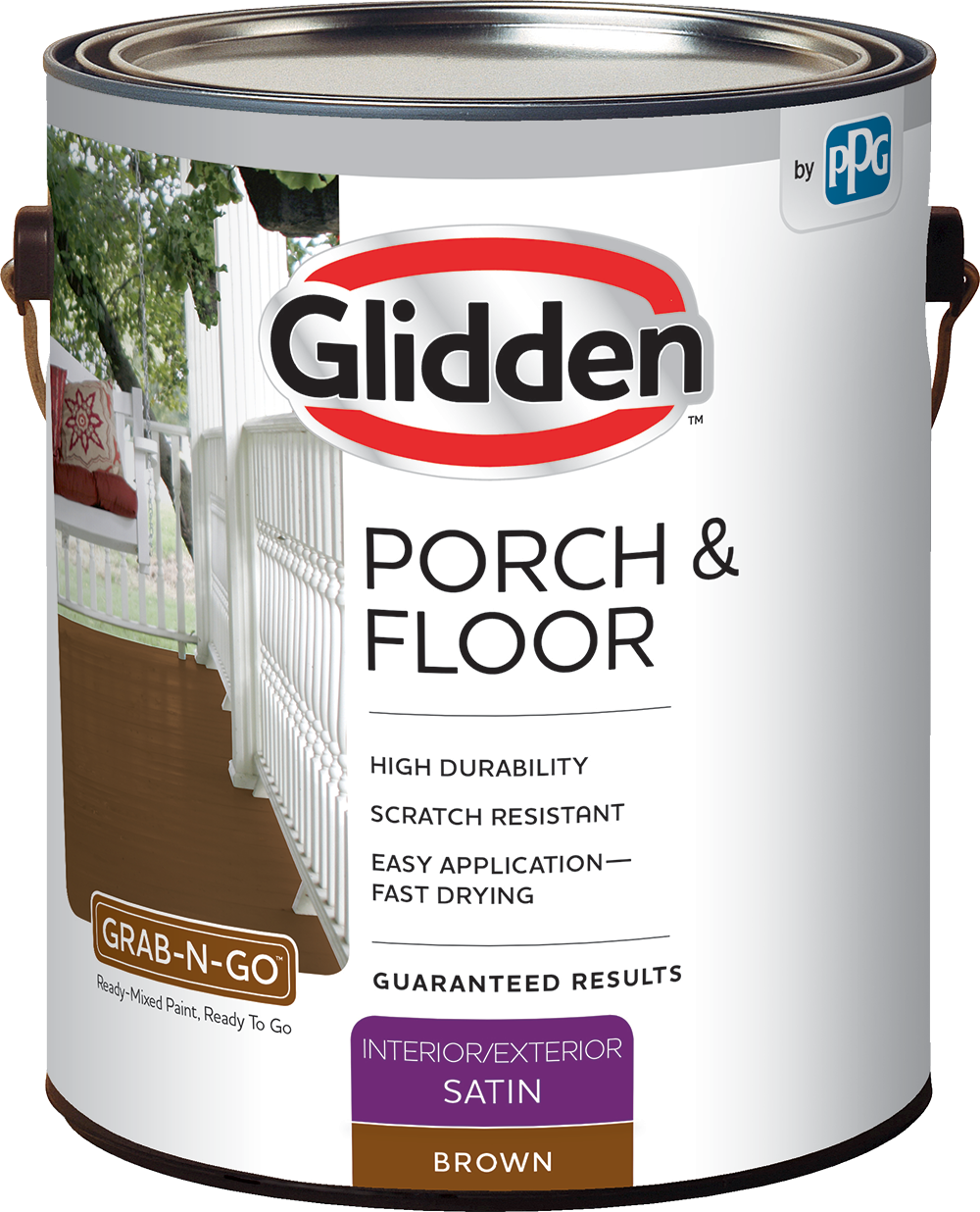 Porch and Floor 1 gal. Satin Interior/Exterior Paint, Brown