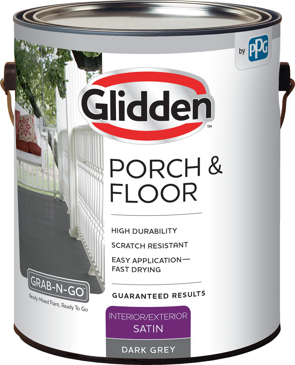 Porch and Floor 1 gal. Satin Interior/Exterior Paint, Dark Gray