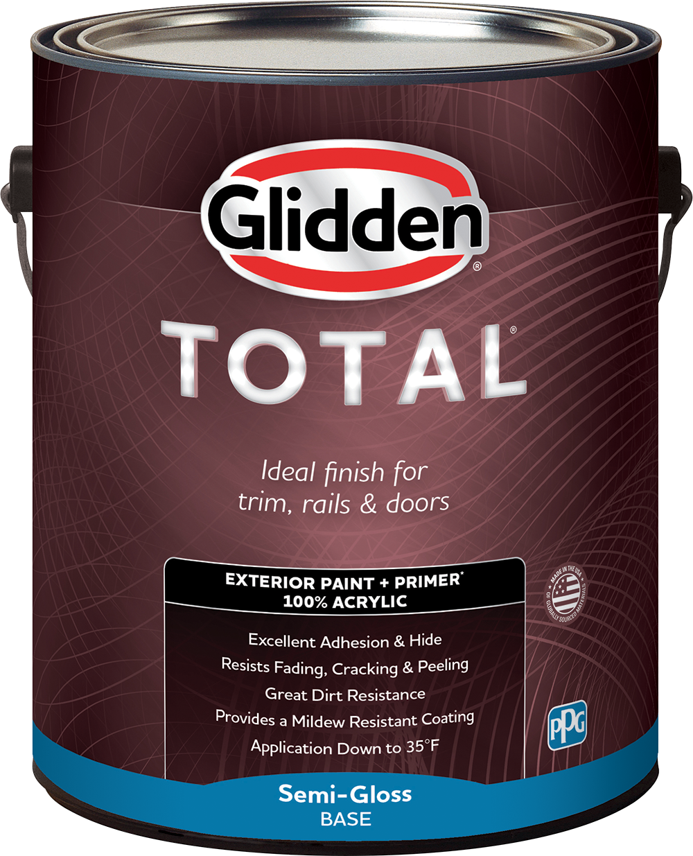 Total 1 gal. Semi-Gloss Exterior Paint, White Base