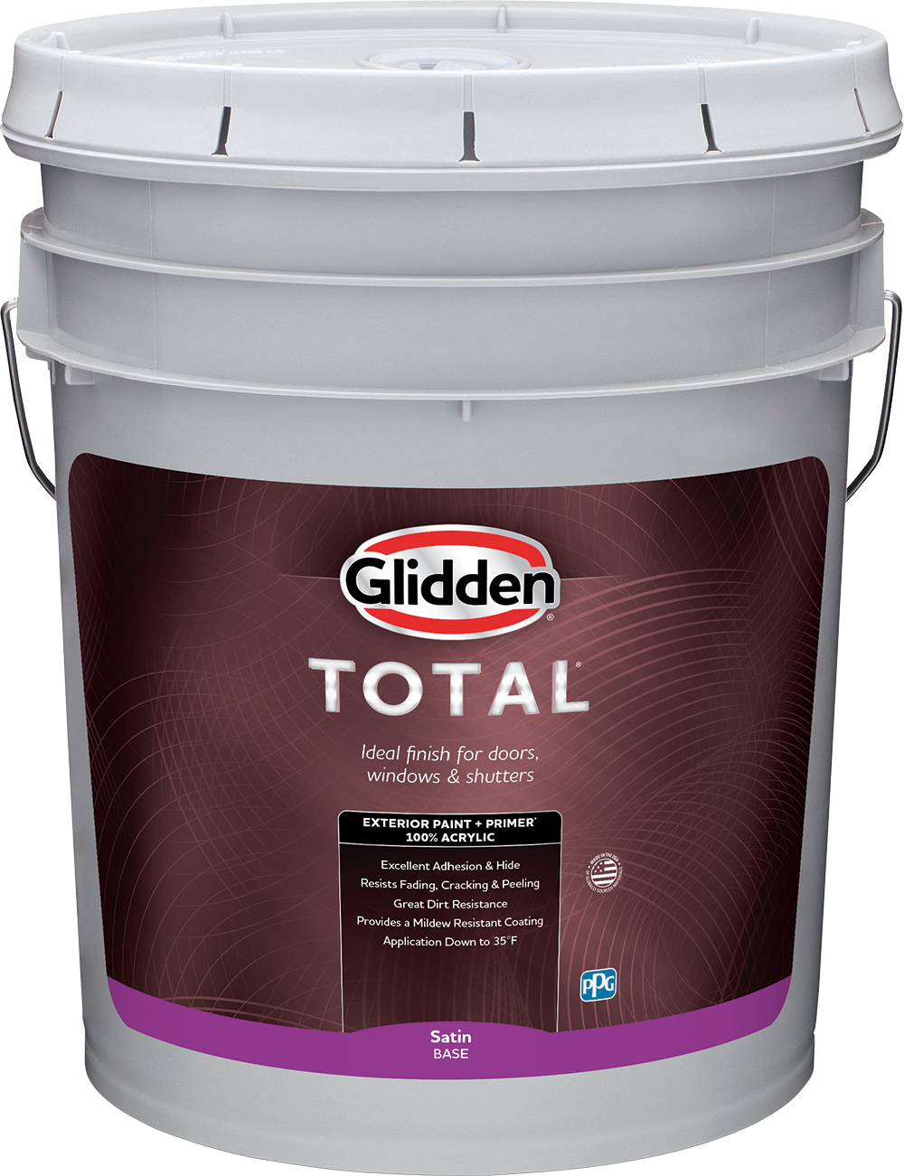 Total 5 gal. Satin Exterior Paint, Midtone Base