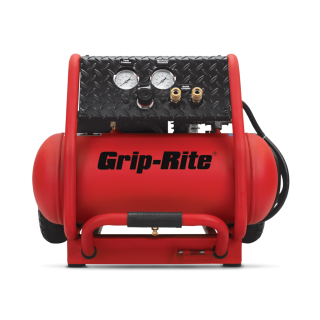 GR2540LR Portable Air Compressor, Tool Only, 4 gal Tank, 2.5 hp, 150 psi Pressure, 4.2 cfm Air