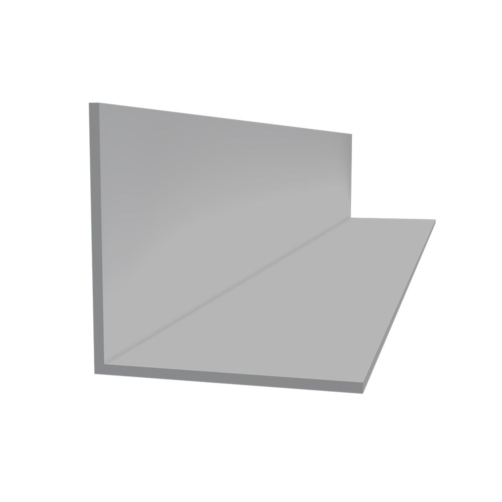 GTCT12OC10 PVC Small Outside Corner Trim, 1-1/4 in Width x 10 ft Length, Gray