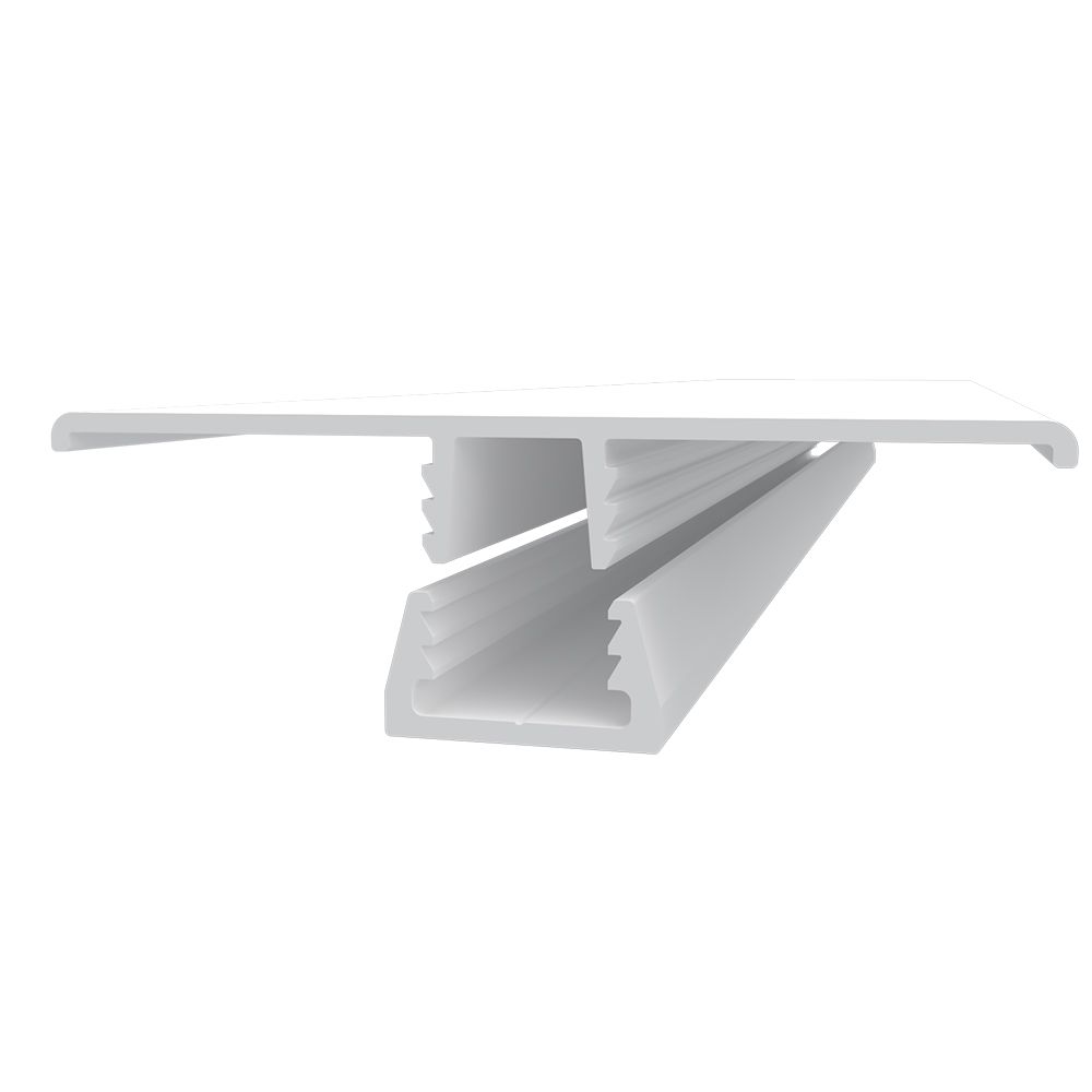 TLT58WTC10K PVC H-Channel Snap-In Trim, 10 ft Length, White