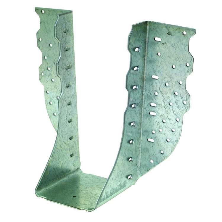 HGUS410 Joist Hanger, 9-1/16 in H, 4 in D, 3-5/8 in W, Steel, Galvanized, Face Mounting