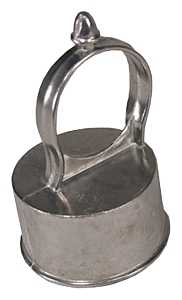 043332 Line Top, 1-5/8 in L x 1-3/8 in W, Aluminum, Galvanized