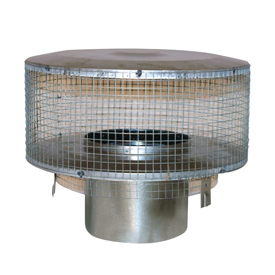 Round Top Termination Cap with Mesh Screen