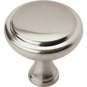 6PK37340G10 Arden Cabinet Knob, 1-1/4 in, Satin Nickel, 6 Pk