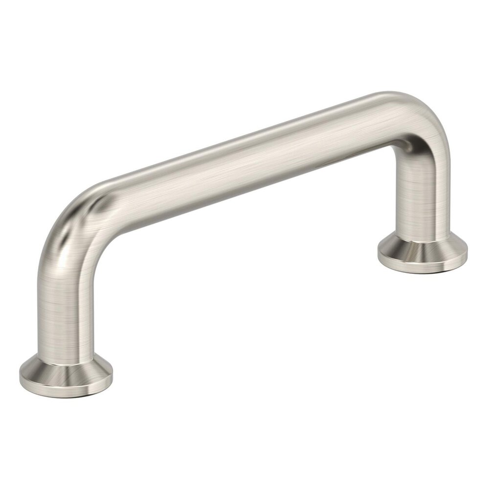 6PK37380G10 Factor Cabinet Pull, 3 in, Satin Nickel, 6 Pk
