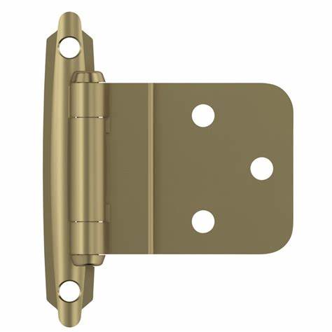 BPR3428BBZ Cabinet Hinge, 3/8 in, Golden Champagne