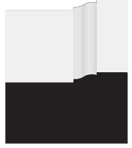 WM180FJ8P Brick Moulding, 1-1/4 in Thickness, 2 in W, 8'-6" ft L, White, Primed