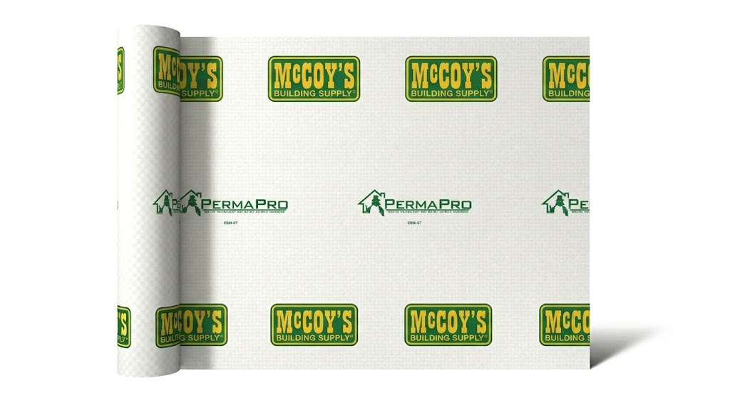 59150 Building Wrap, 150 ft L, 9 ft W, Woven Polypropylene, White