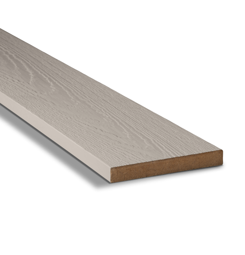 MiraTec 70006202 Exterior Trim, 16 ft L, 6 in W, 3/4 in Thick, Reversible, Composite, Smooth/Woodgrain