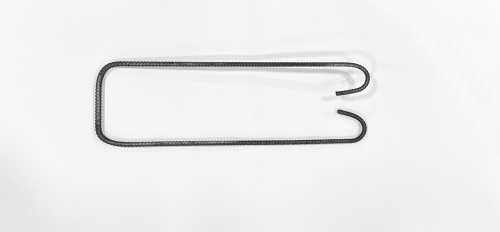 RBST613 Rebar Stirrup, 13 in L, 6 in W, Open End