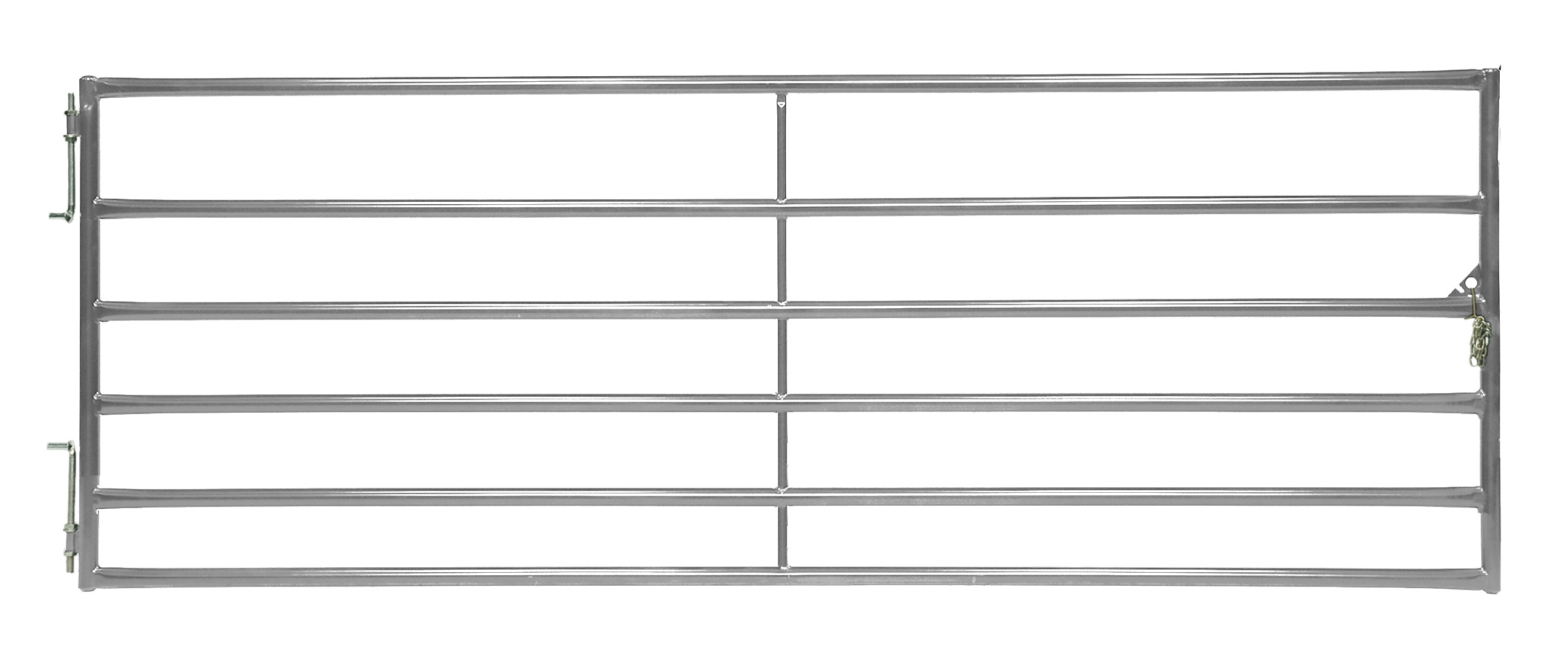 RGG204 Bull Gate, 4 ft W Gate, 50-1/2 in H Gate, 16 ga Frame Tube/Channel, Steel Frame,