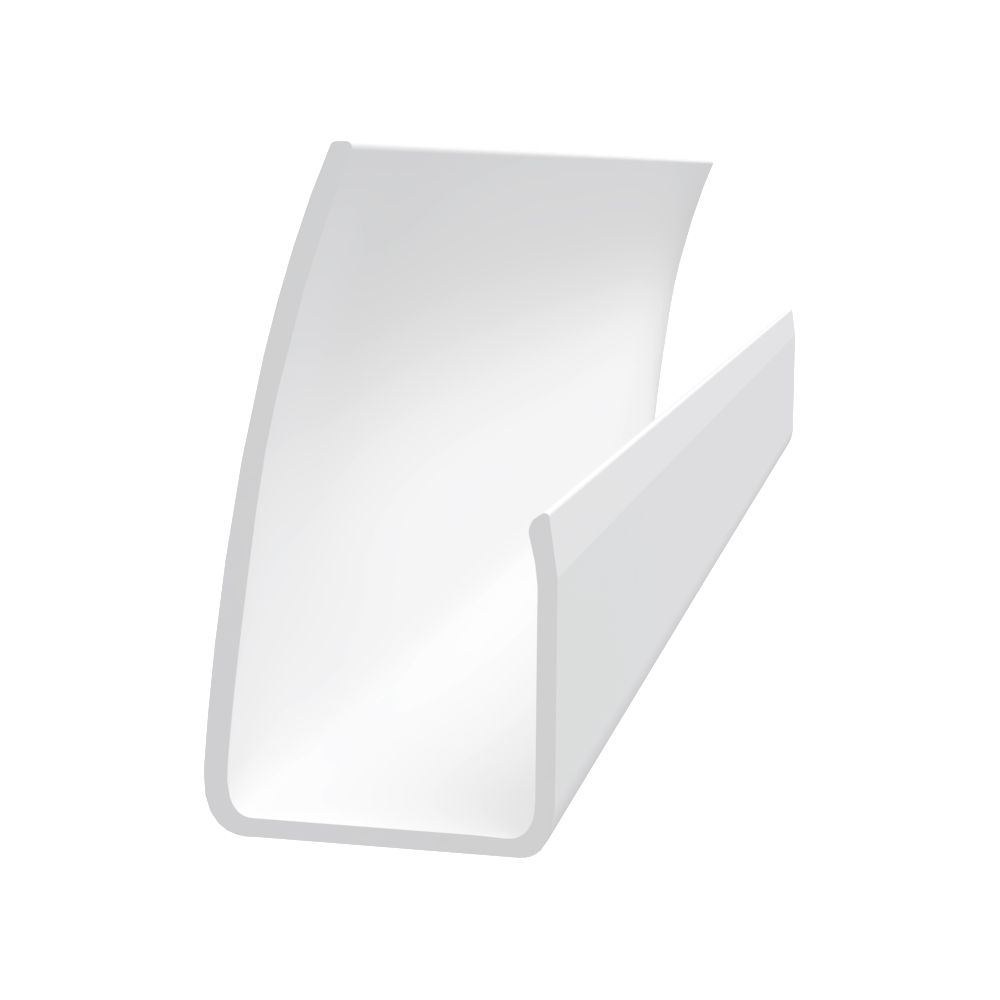 RCT34J10 PVC J Trim, 3/4 in Thickness x 10 ft Length, White